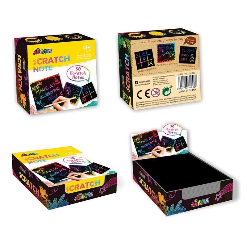 Avenir - Scratch Art Note Paper