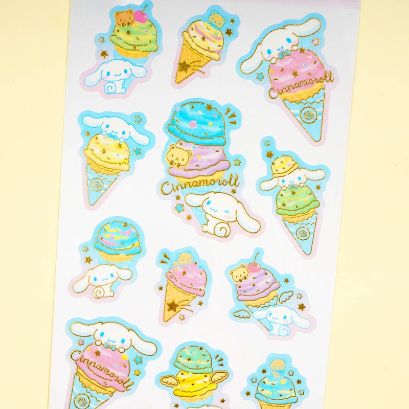 Cinnamoroll Ice Cream Party Stickers