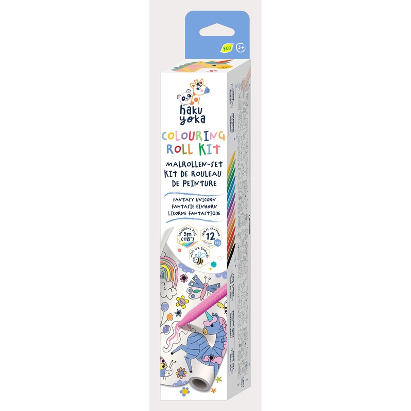 Haku Yoka - Coloring Roll Kit - Fantasy Unicorn