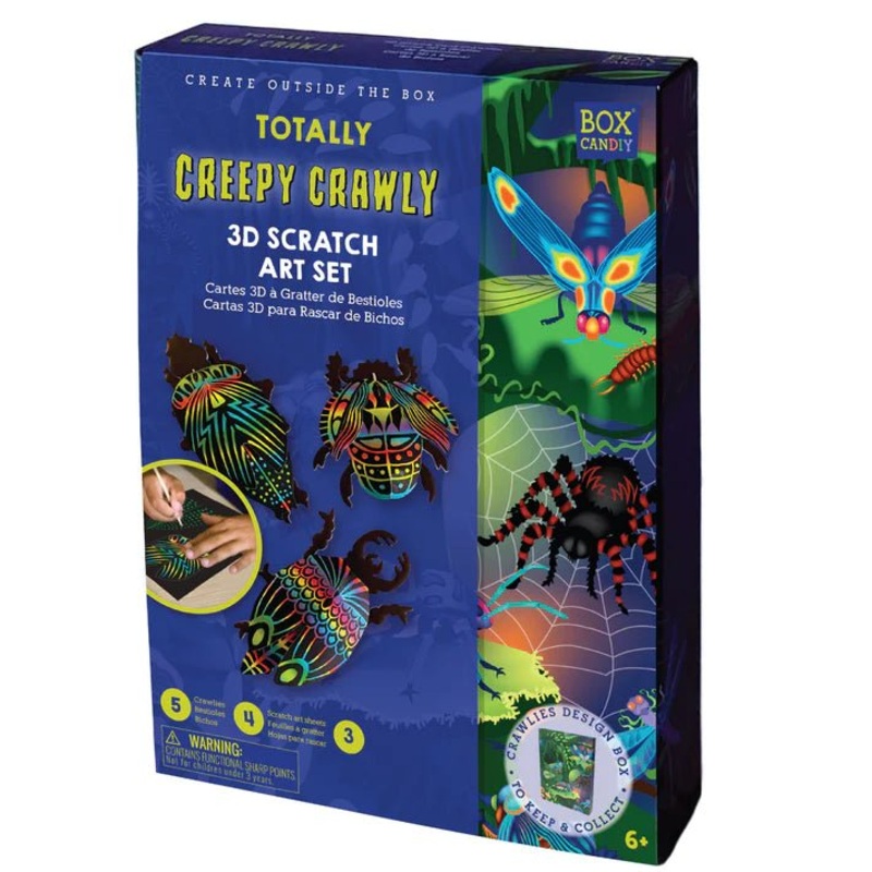 Totally Creepy Crawly - 3D Scratch Art Set