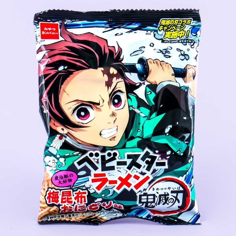 Baby Star Demon Slayer Noodle Snacks - Plum Kombu Origiri