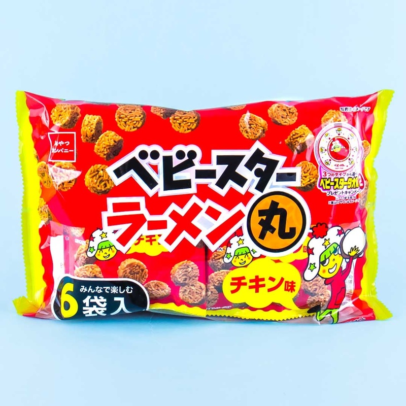 Baby Star Ramen Maru Chicken Noodle Snack Multi Pack -  6 pcs