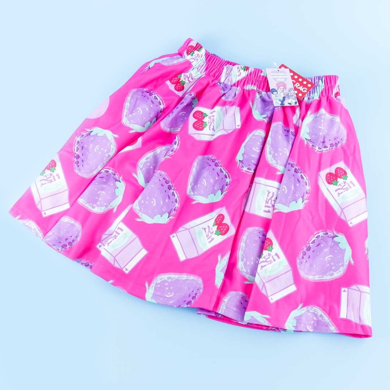 ACDC RAG Menhera-chan Strawberry Milk Flare Skirt