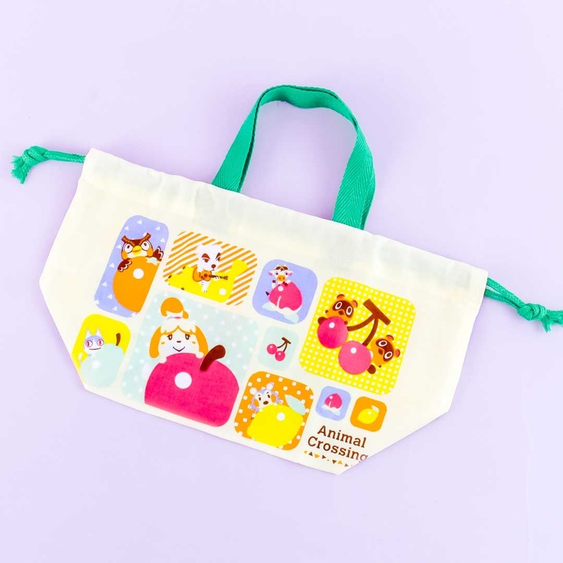 Animal Crossing Fruity Drawstring Lunch Bag