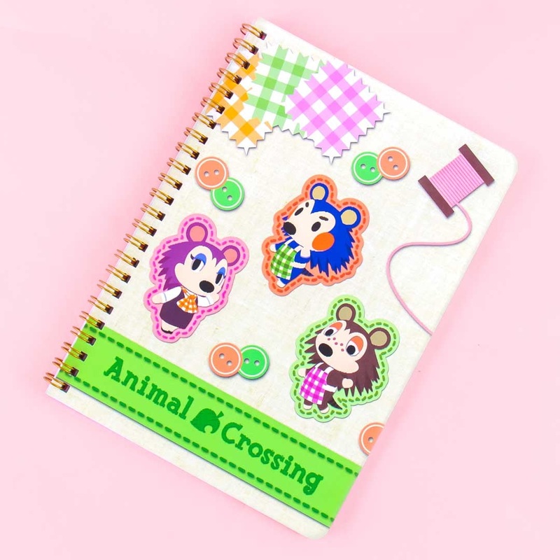Animal Crossing Able Sisters Spiral Grid Notebook
