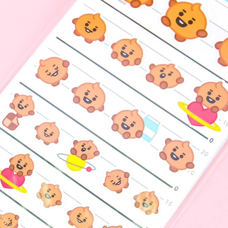 BT21 Shooky Four Size Stickers