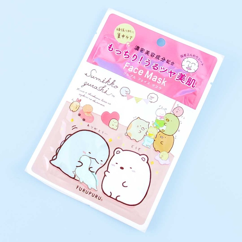 Sumikko Gurashi Furupuru Face Mask Pack - Rose