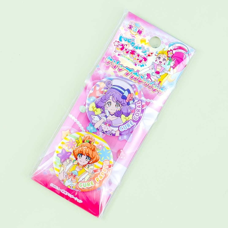 Tropical Rouge! Pretty Cure Clip Badge Set - Cure Coral
