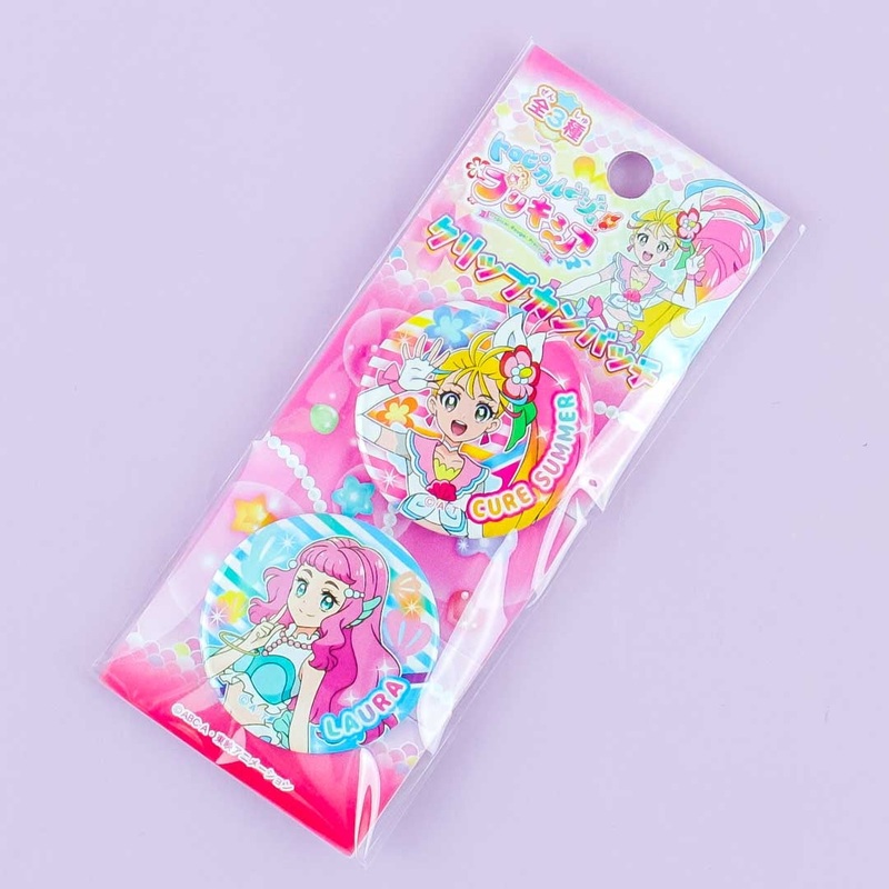 Tropical Rouge! Pretty Cure Clip Badge Set - Cure Summer