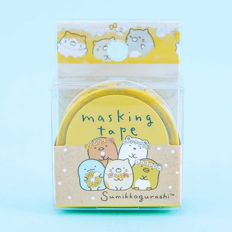 Sumikko Gurashi Floral Crown Masking Tape