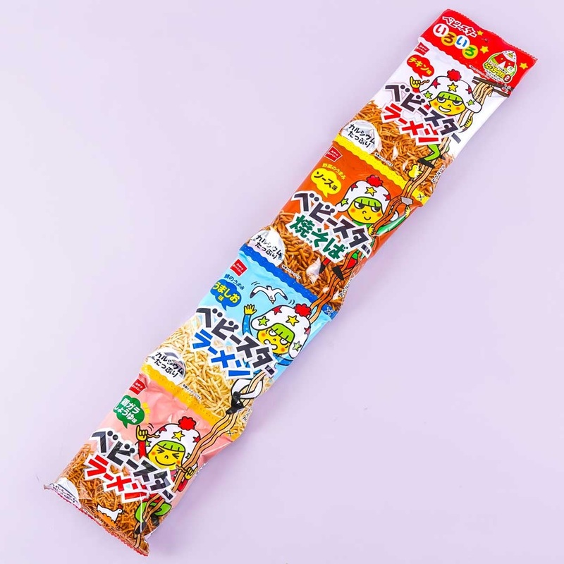 Baby Star Mixed Flavor Noodle Snacks - 4 pcs