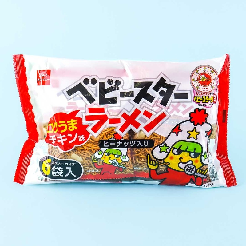 Baby Star Ramen Kokuuma Chicken Snacks Multi-Pack - 6 pcs