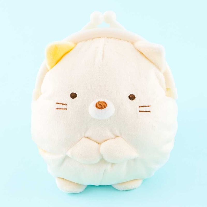 Sumikko Gurashi Fluffy Clasp Purse - Neko