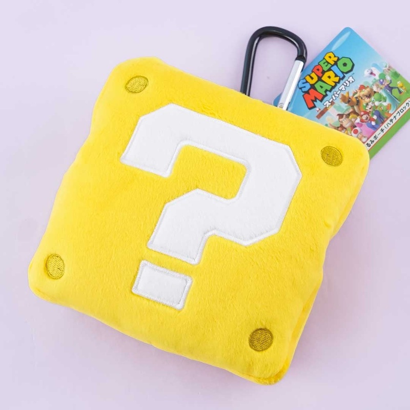 Super Mario Fluffy Coin Purse - Question Block
