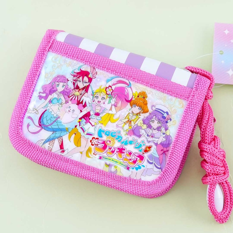 Tropical-Rouge! Pretty Cure Striped Bi-Fold Wallet