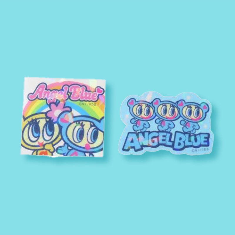 Angel Blue Holographic Stickers