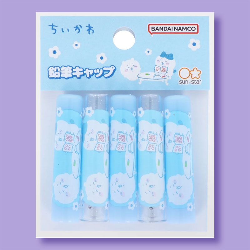Chiikawa Exam Day Pencil Cap Set - 5pcs