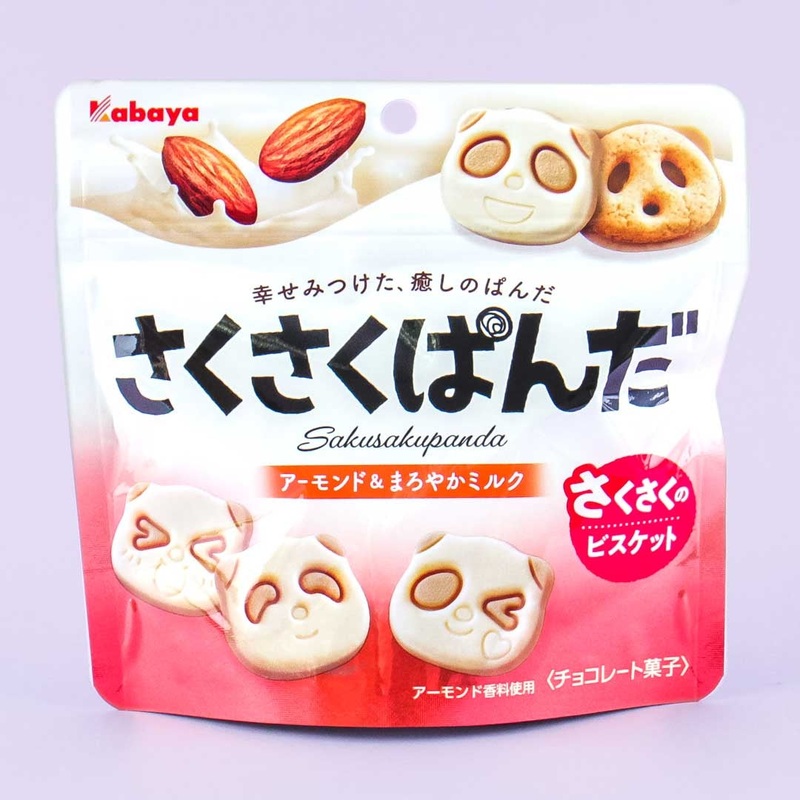 Saku Saku Panda Chocolate Biscuits - Almond & Milk