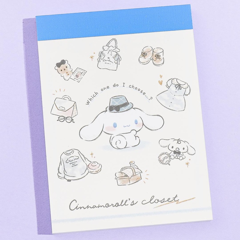 Cinnamoroll's Closet Mini Memo Pad