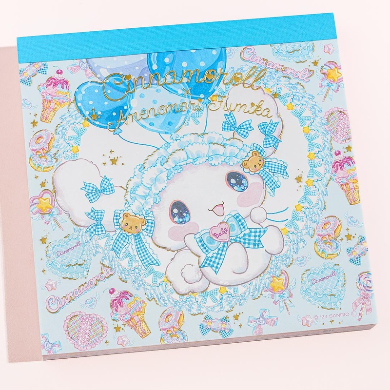 Cinnamoroll x Amenomori Fumika Square Memo