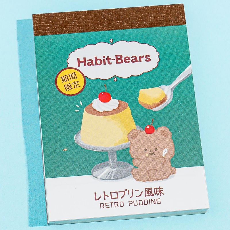 Habit-Bears Retro Pudding Memo Pad