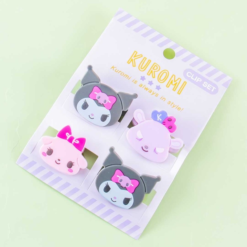 Kuromi Office Clip Set