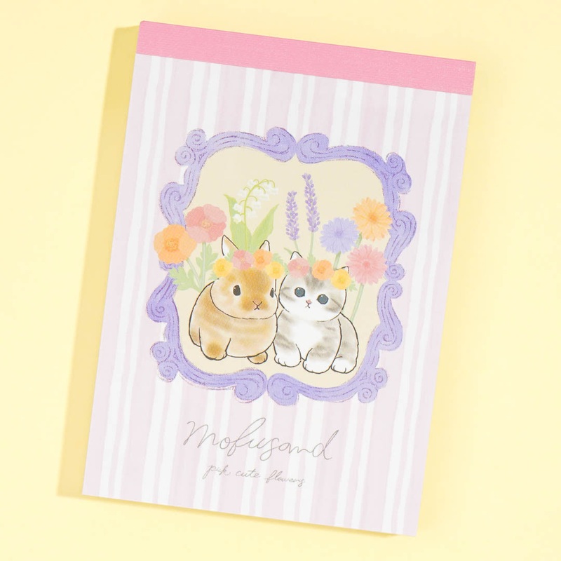 Mofusand Flora Rabbit Mini Memo Pad
