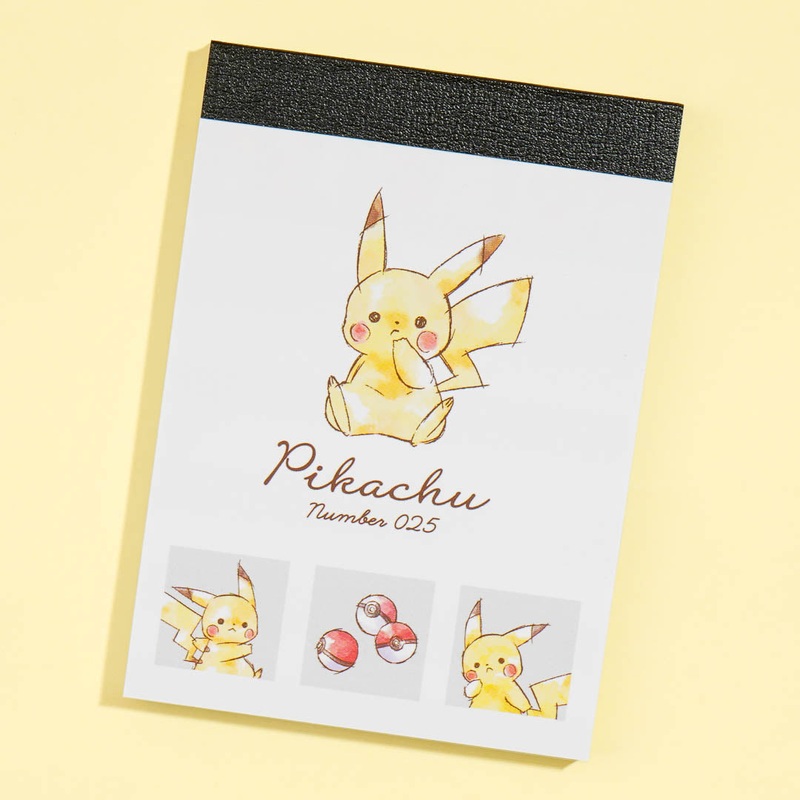 Pokemon Pikachu Number 025 Mini Memo Pad