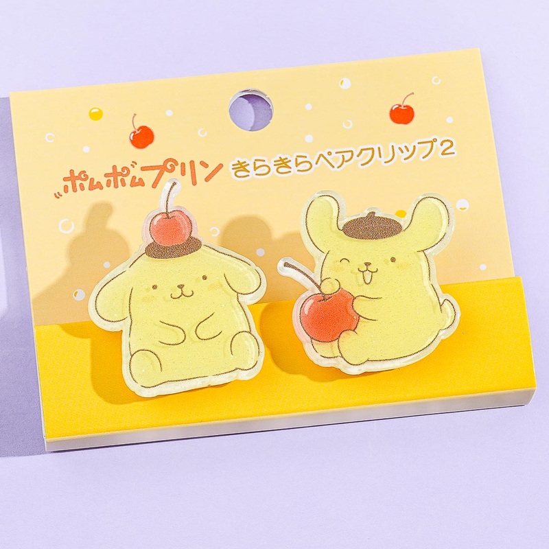 Pompompurin Cherry Twin Pair Clip Set - 2 pcs