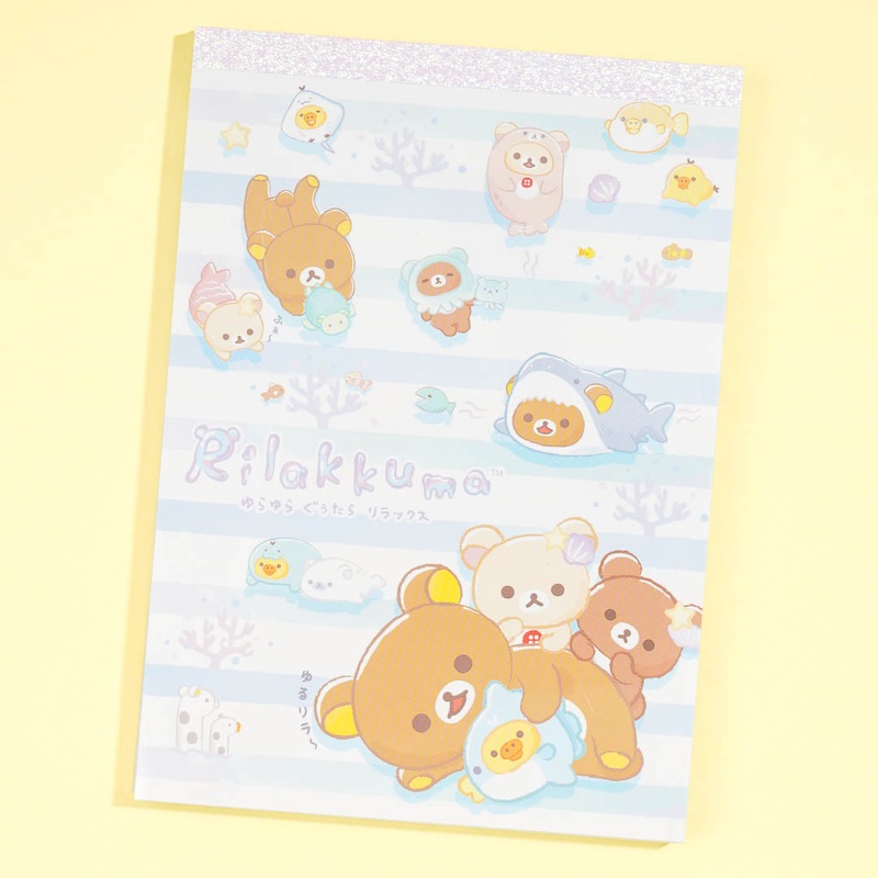 Rilakkuma Ocean Relaxed Mood A6 Memo Pad