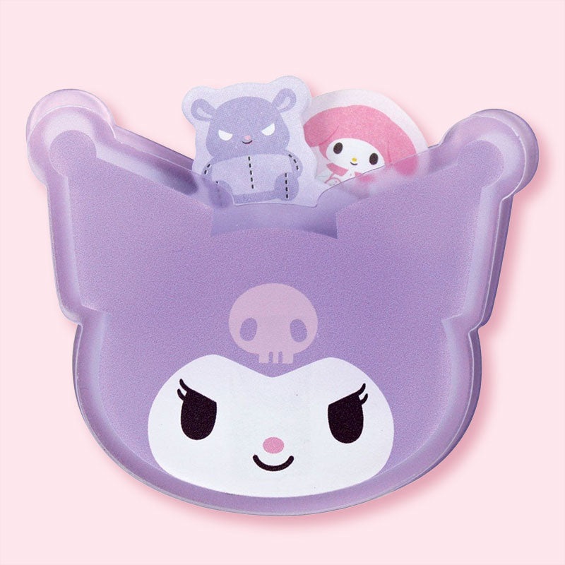 Kuromi Peek-A-Boo Memo Pad & Clip Stand