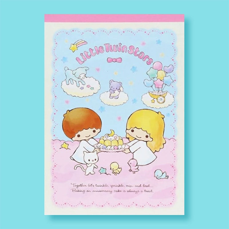 Little Twin Stars Retro Memo Pad