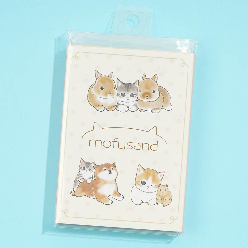 Mofusand Fluffy Animals Memo Pad Set