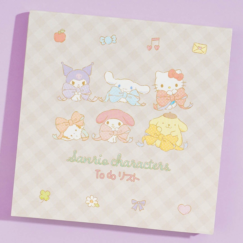 Sanrio Characters Ribbon To-Do List Memo Pad