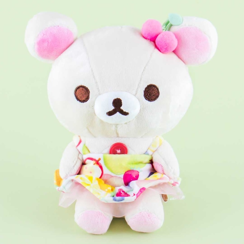 Korilakkuma Peachy Fruits Plushie - Medium
