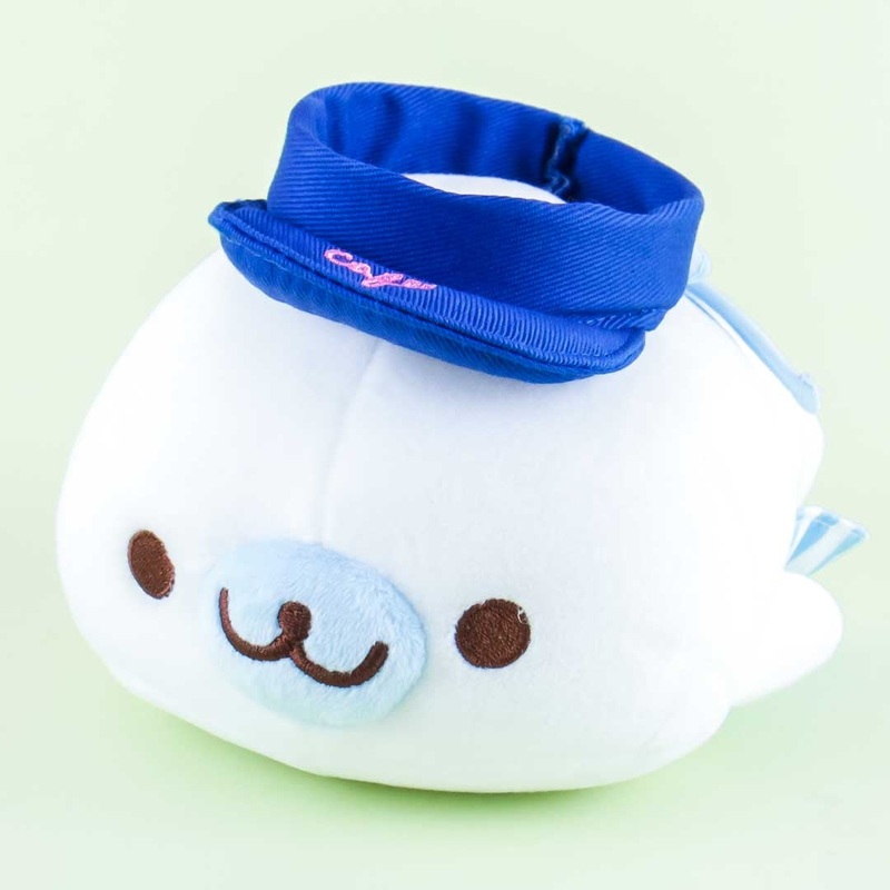 Mamegoma Caf Plushie - Shiro-Guma / Medium