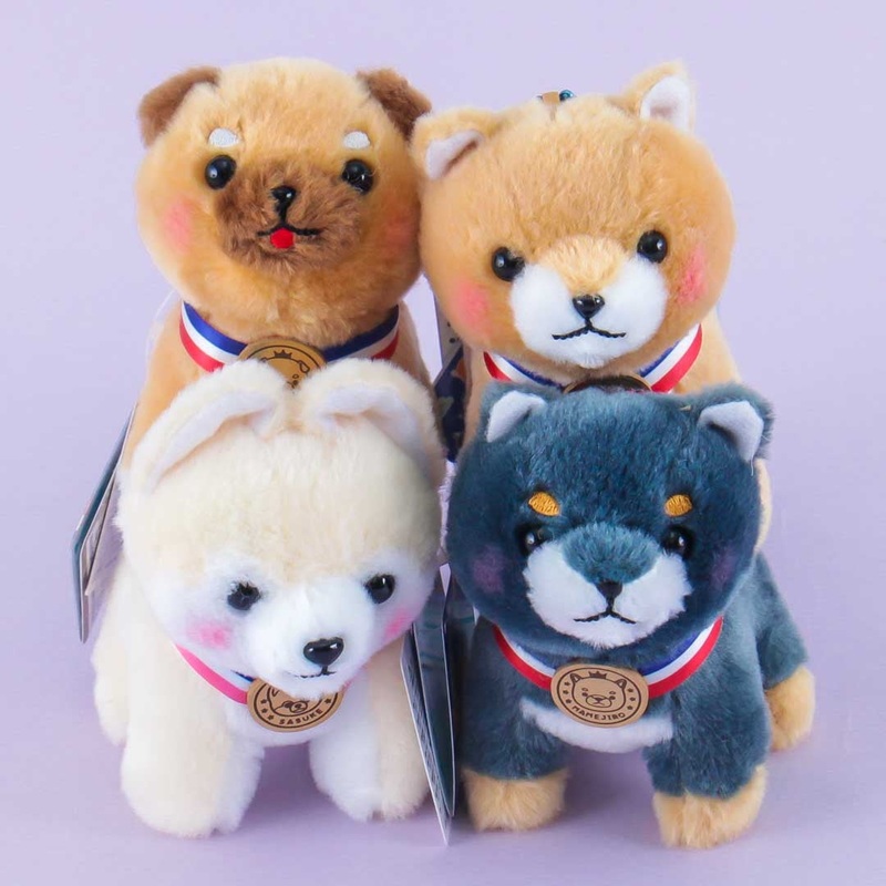 Mameshiba San Kyodai Gold Medalist Plushie Charm - Small