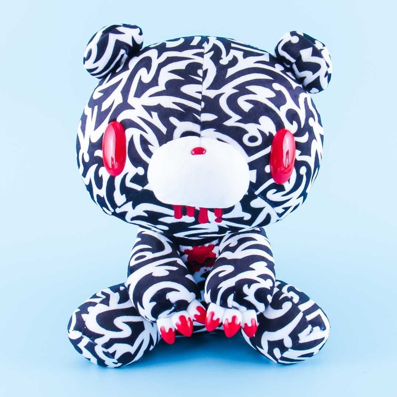 Gloomy Bear Plushie - Tribal Black With Blood / Big