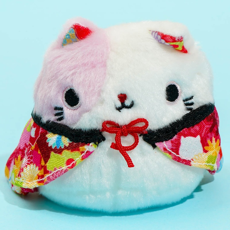 Neko Dango Kyoto Plushie - Red Haori / Mini