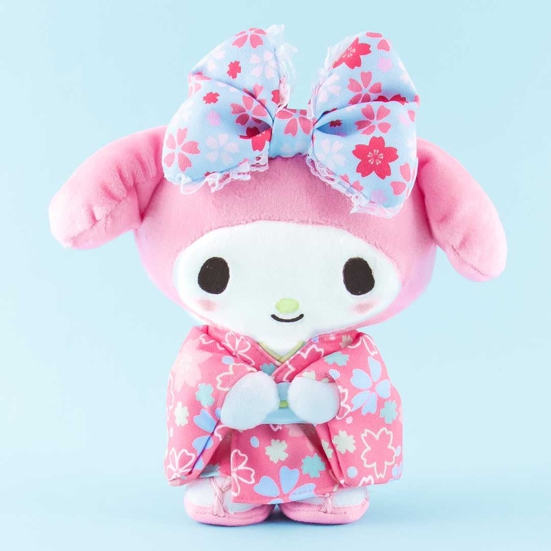 Blushing My Melody Sakura Kimono Plushie - Medium