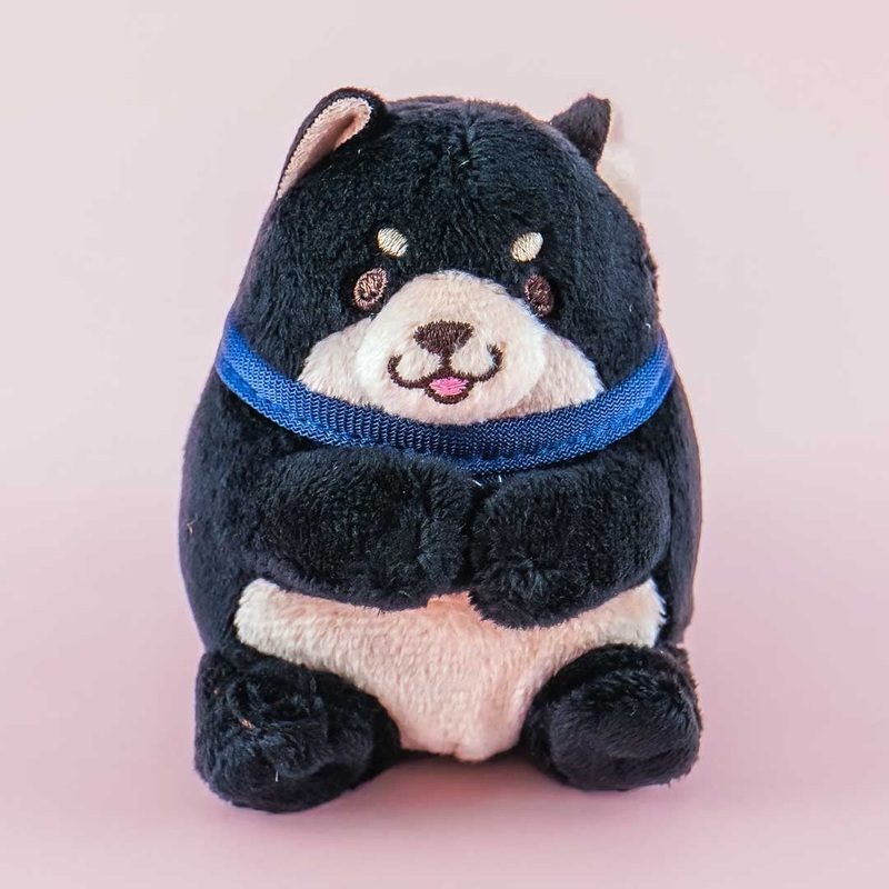 Chuken Mochi Shiba Sitting Plushie - Sesame / Mini