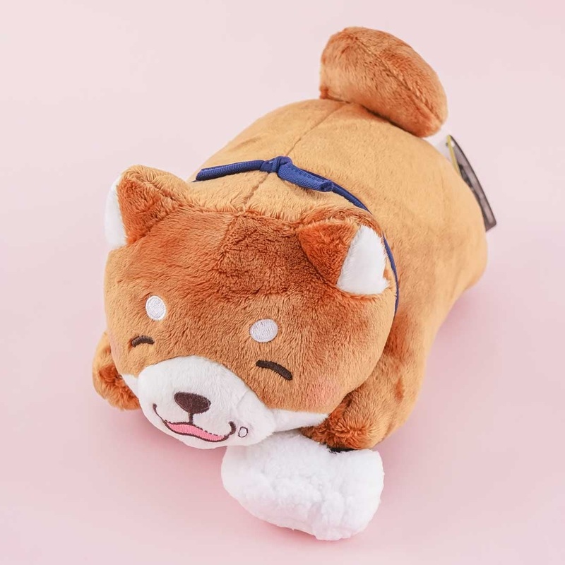 Chuken Mochi Shiba Sleeping Plushie - Okaka / Medium