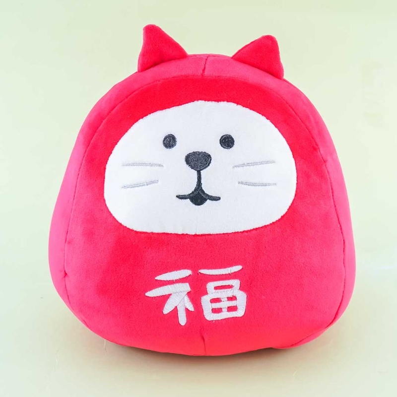 Concombre Cat Daruma Doll Plushie - Medium