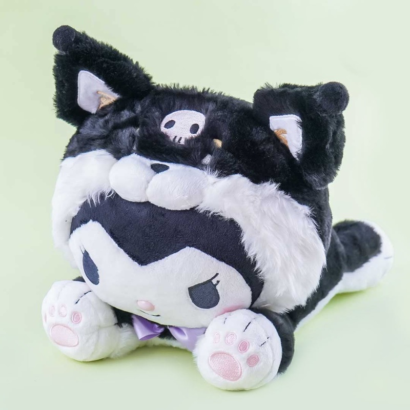 Kuromi Lying Down Shiba Inu Costume Plushie - Medium