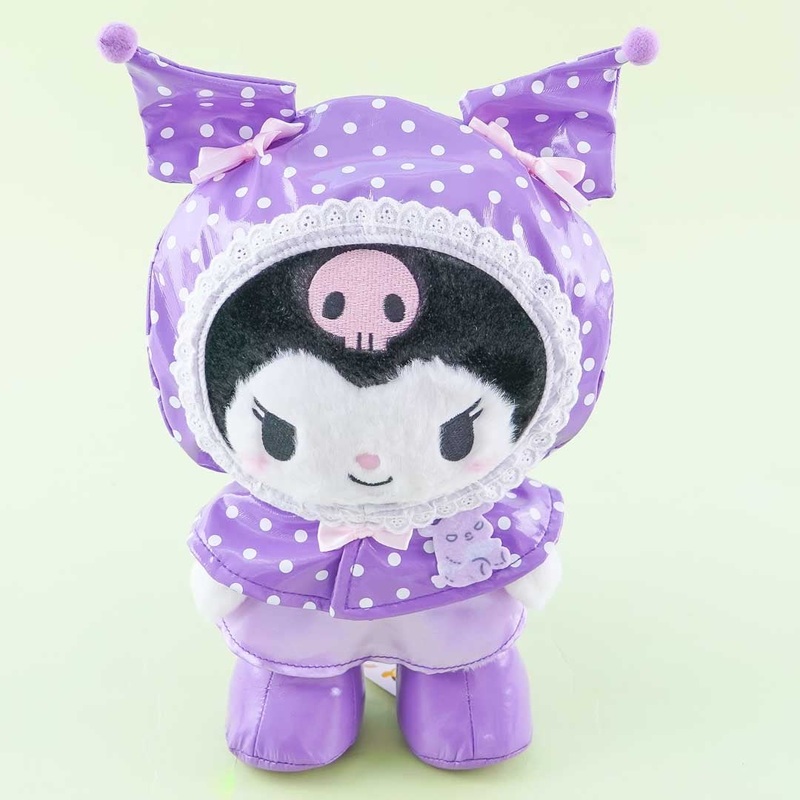Kuromi Raincoat Plushie - Medium