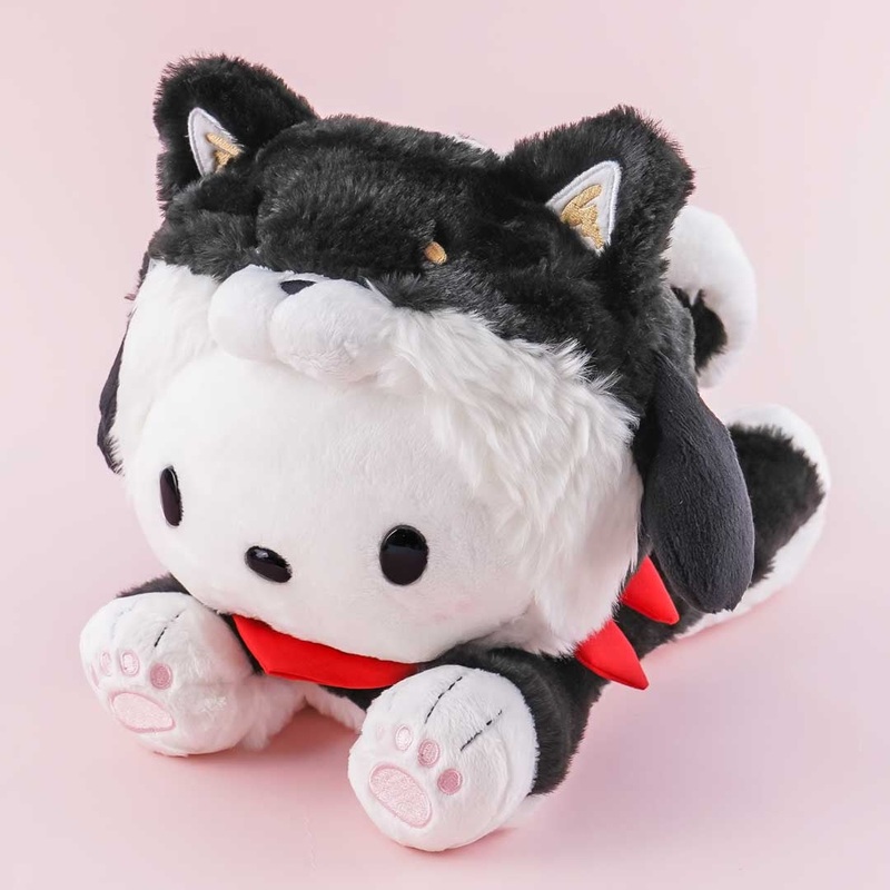 Pochacco Lying Down Shiba Inu Costume Plushie - Medium