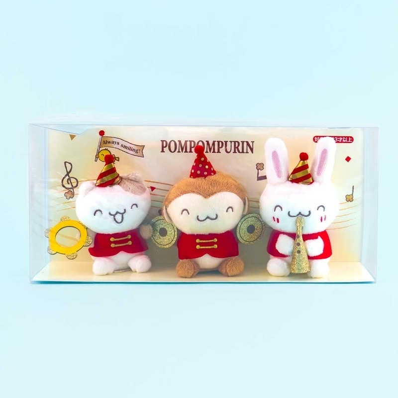 Pompompurin 25th Anniversary Marching Band Moving Plushie Set
