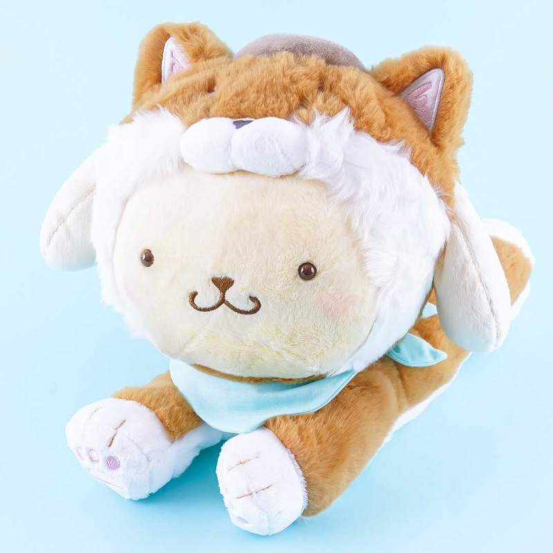 Pompompurin Lying Down Shiba Inu Costume Plushie - Medium