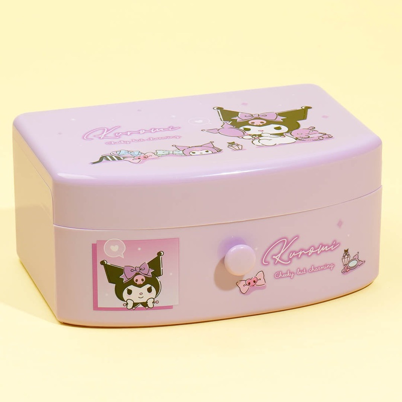 Kuromi Jewelry Drawer Box With Mirror