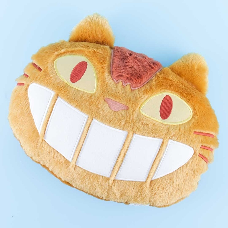 My Neighbor Totoro Catbus Fluffy Head Cushion